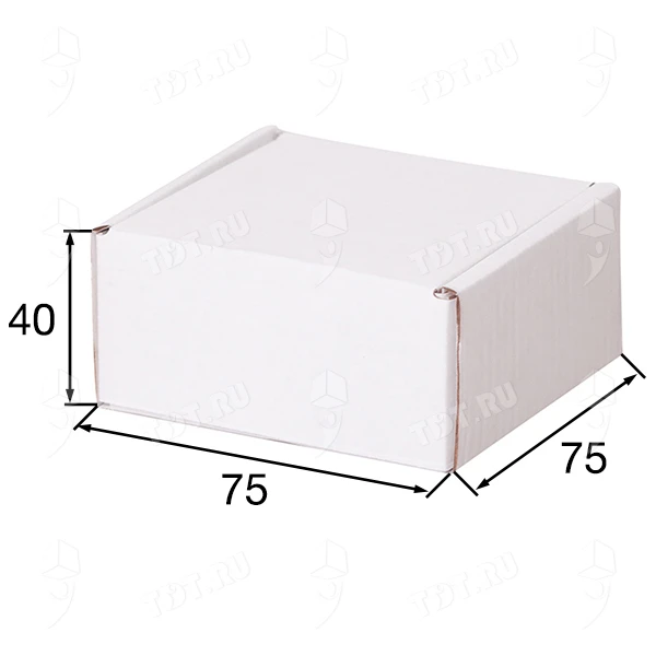 Короб КС-433 МГФ, белый, 75*75*40 мм