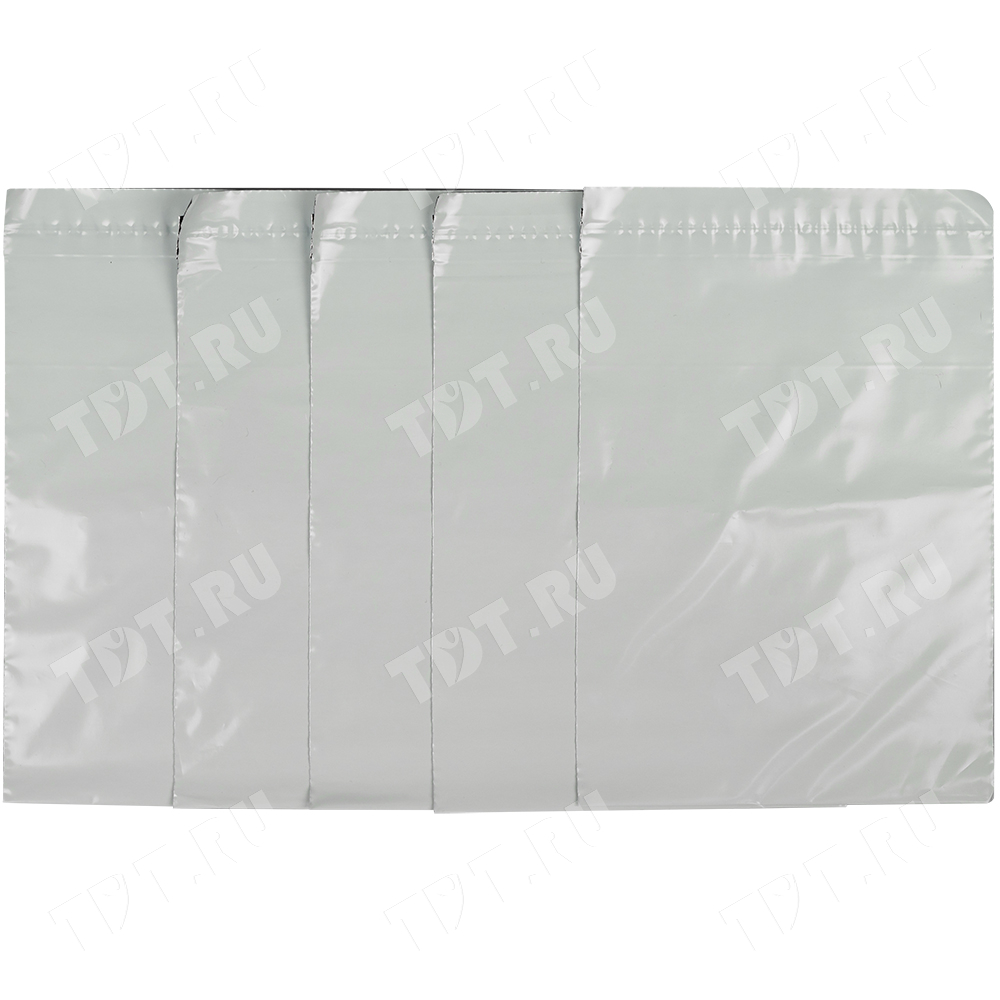 Курьер-пакет белый без печати, без кармана, 340*460+40 мм, 50 мкм, 1 шт.