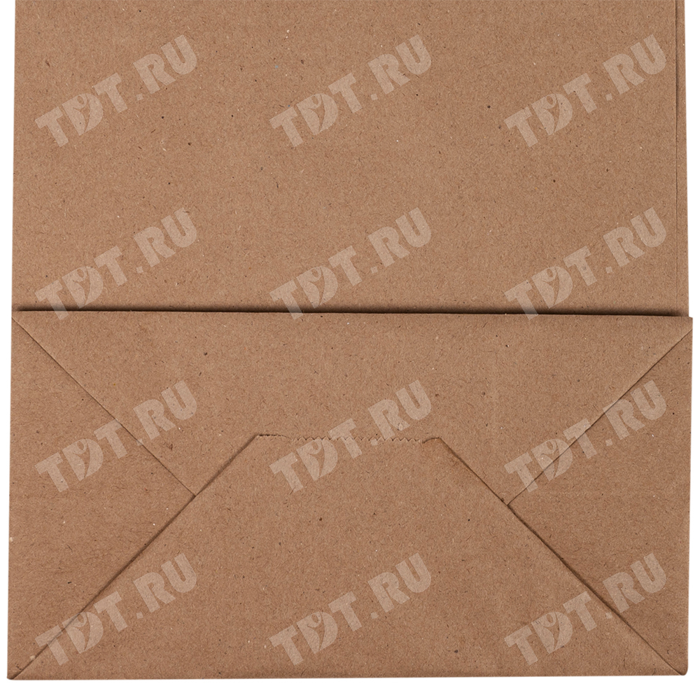 Крафт пакет с крученой ручкой, 100 г/м², 18*8*20 см