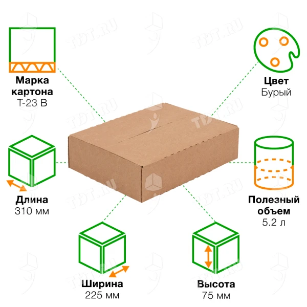 Книжный лоток №5, 310*225*75 мм