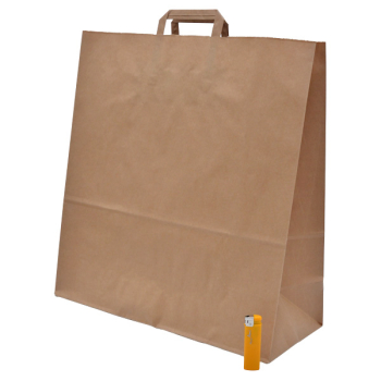 Крафт пакет с плоской ручкой, 70 г/м², 44.5*18*48 см Крафт пакет с плоской ручкой, 70 г/м², 44.5*18*48 см