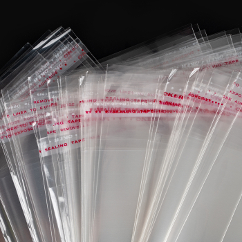 Прозрачный БОПП пакет с клеевым клапаном, 55*45 см, 100 шт.