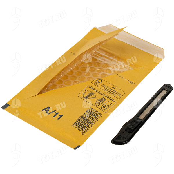 Бурый крафт пакет с прослойкой, 12*17 см, A-11-G (А/000)