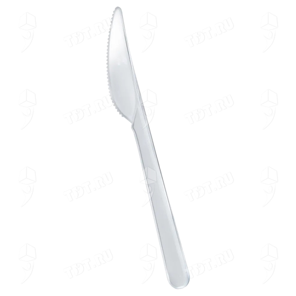 Пластиковые ножи Премиум, прозрачные, 50 шт.