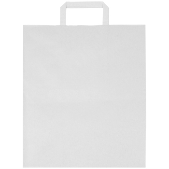 Белый пакет с плоской ручкой, 70 г/м², 32*20*37 см Белый пакет с плоской ручкой, 70 г/м², 32*20*37 см