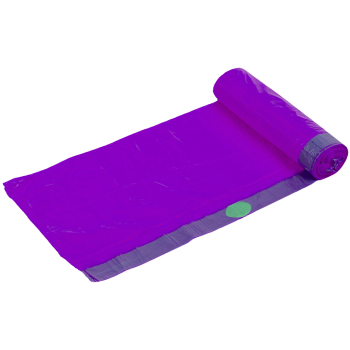 Мешки для мусора ПНД Komfi 30 литров с завязками, 48*58 см, фиолетовые, 20 шт./рулон