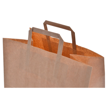 Крафт пакет с плоской ручкой, 80 г/м², 32*18*32 см Крафт пакет с плоской ручкой, 80 г/м², 32*18*32 см