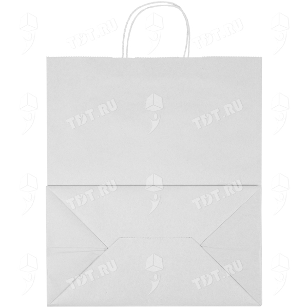 Белый пакет с крученой ручкой, 80 г/м², 32*18*37 см