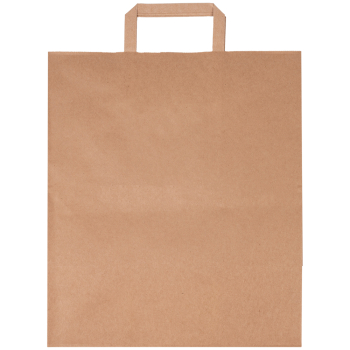 Крафт пакет с плоской ручкой, 70 г/м², 32*20*37 см Крафт пакет с плоской ручкой, 70 г/м², 32*20*37 см