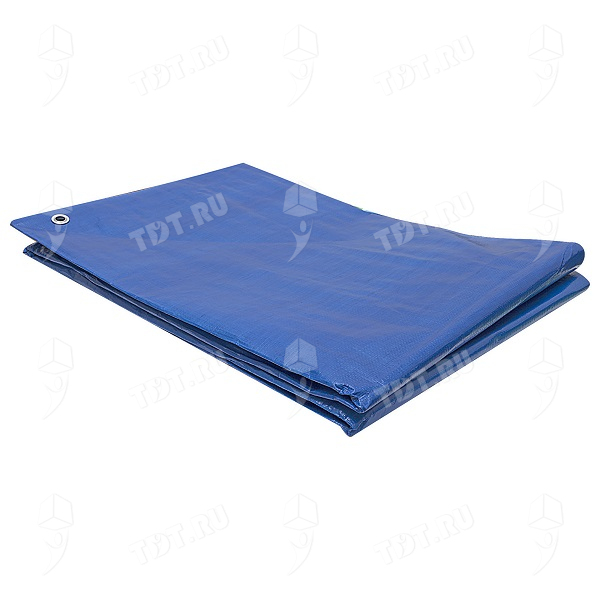 Защитный тент «Тарпаулин®» с люверсами синий, 3*6 м, 180 г/м²