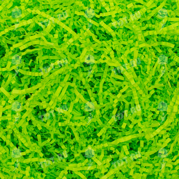 Бумажный наполнитель «Зеленый неон», цветная бумага, 100 г