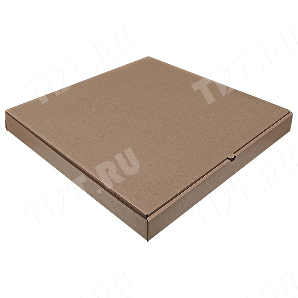 Бурая коробка для пиццы, 460*460*50 мм