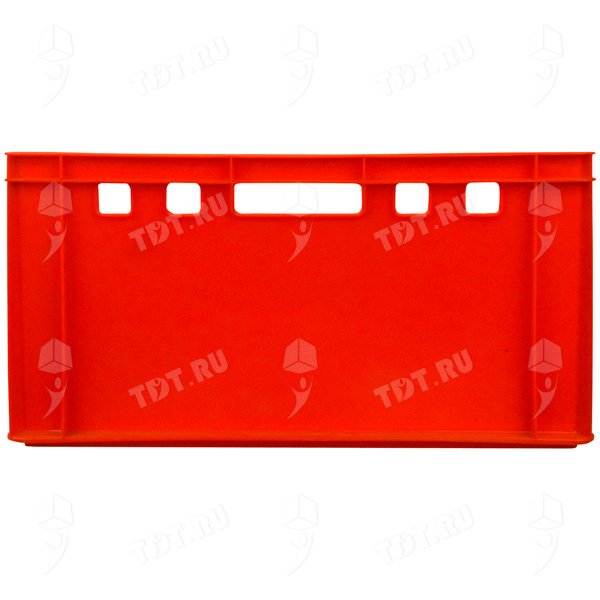 Мясной ящик Е3, красный, сплошной, 600*400*300 мм