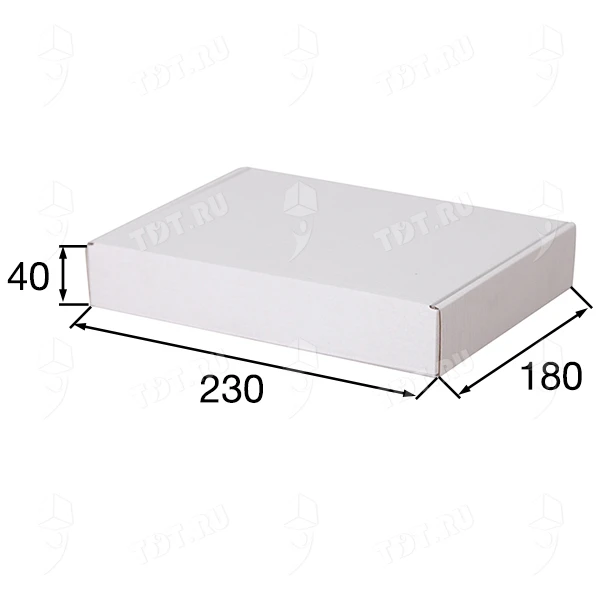 Короб КС-429 МГФ, белый, 230*180*40 мм