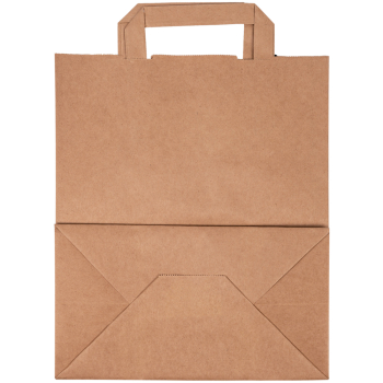 Крафт пакет с плоской ручкой, 70 г/м², 24*14*29 см Крафт пакет с плоской ручкой, 70 г/м², 24*14*29 см
