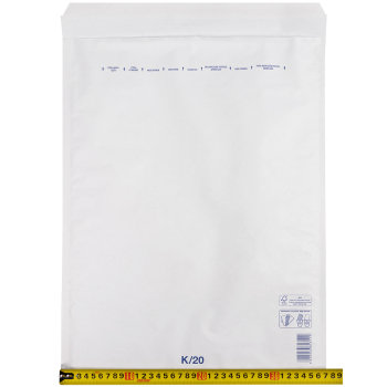 Белый крафт пакет с прослойкой, 37*48 см, K-20 (K/7)