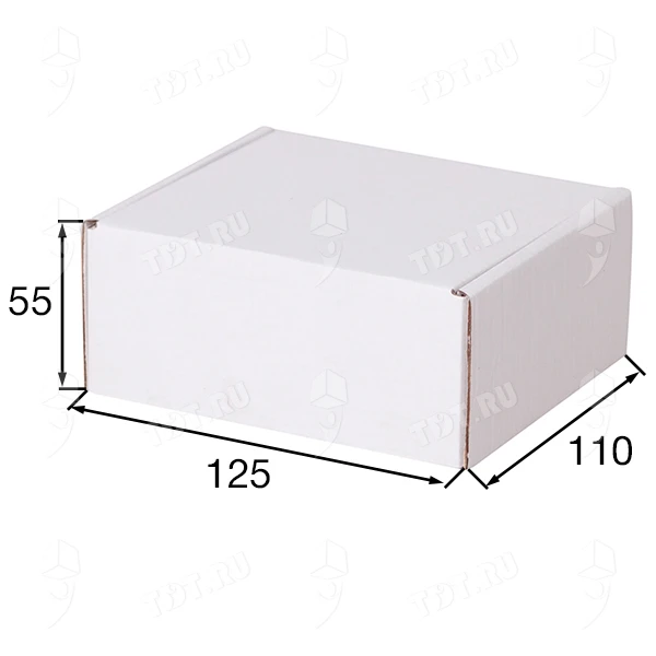 Короб КС-407 МГФ, белый, 125*110*55 мм