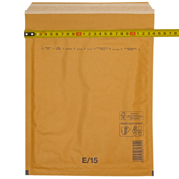 Бурый крафт пакет с прослойкой, 24*27 см, E-15-G (E/2)